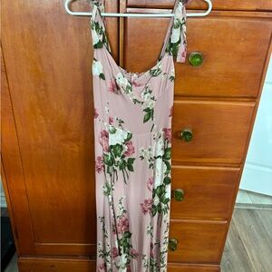 Reformation Pink Floral Maxi Dress